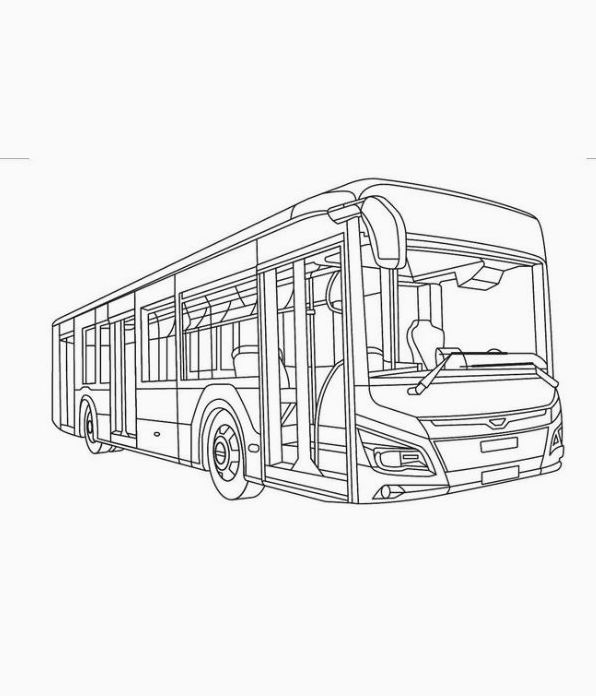 tô màu xe khách 32
