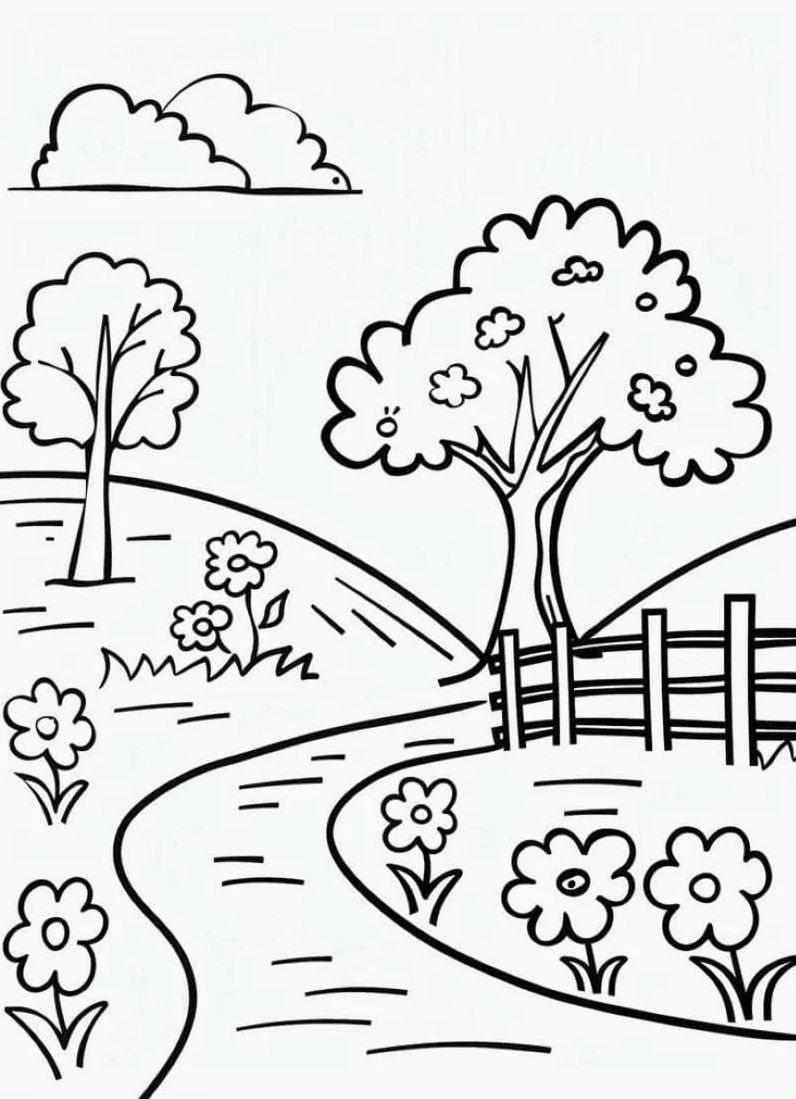 tô tranh phong cảnh độc đáo