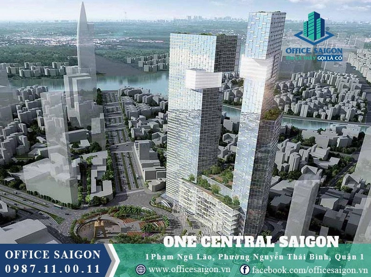 Tòa nhà One Central Saigon uy nghi bên cạnh các công trình lớn