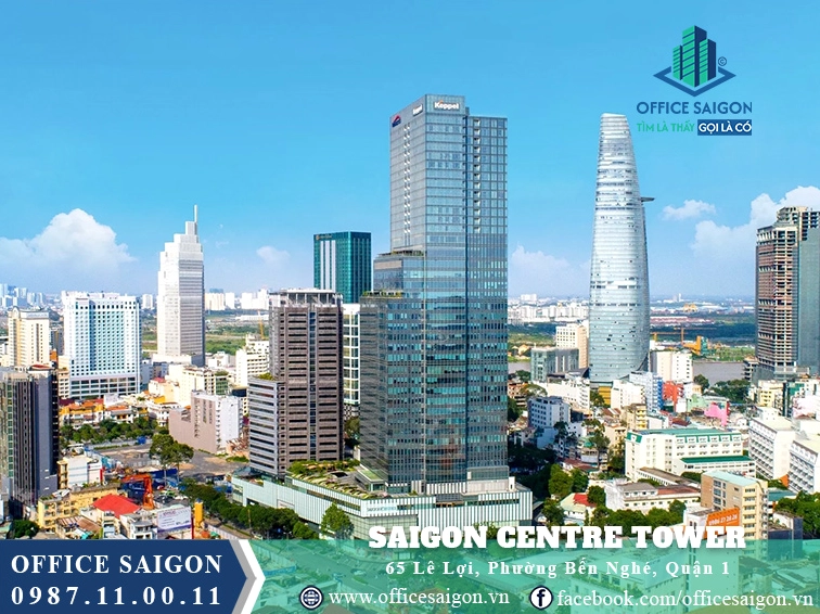 Toàn cảnh mặt tiền bề thế của Saigon Centre Tower