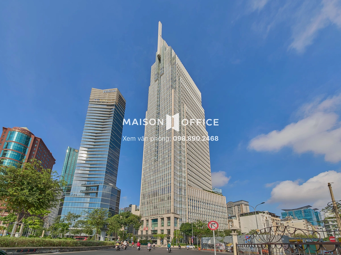 Toàn cảnh mặt tiền tòa nhà văn phòng Vietcombank Tower