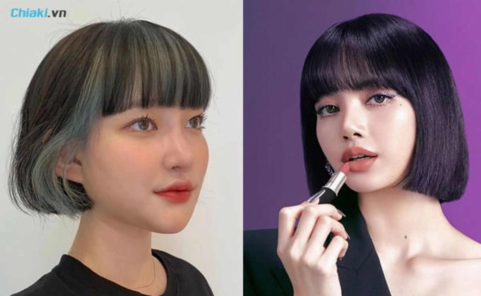 Tóc ngắn mái bằng ngộ nghĩnh và đáng yêu