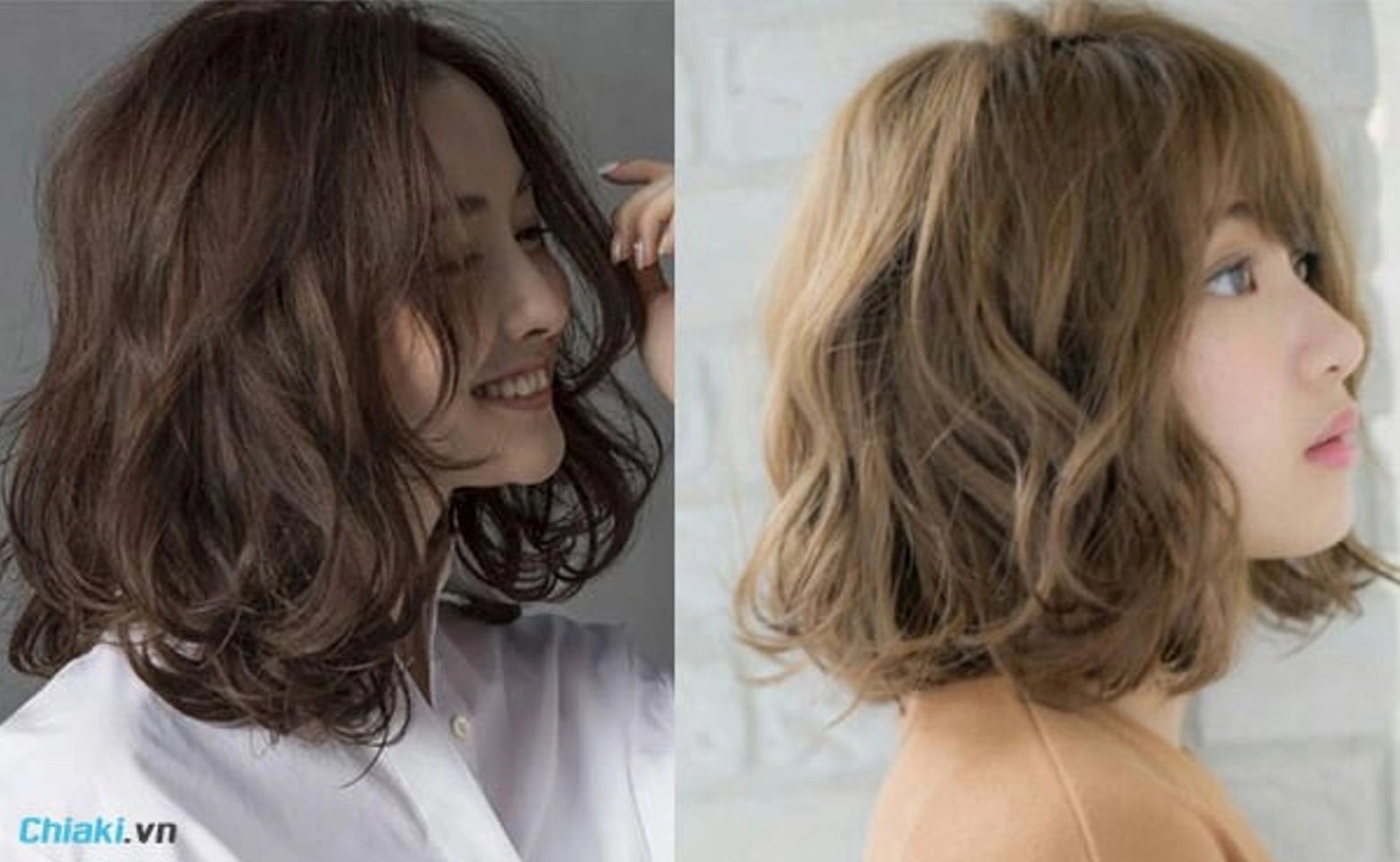 Tóc ngắn xoăn lơi đầy quyến rũ và bồng bềnh