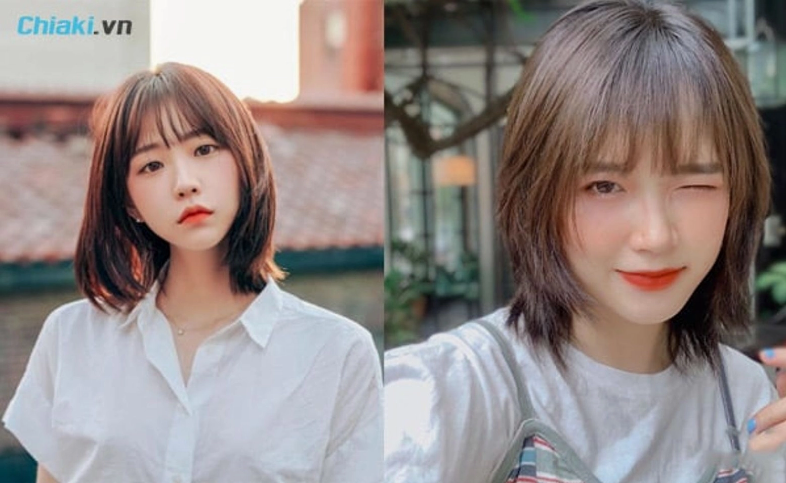 Tóc tỉa tầng ngang vai thanh thoát và nhẹ nhàng