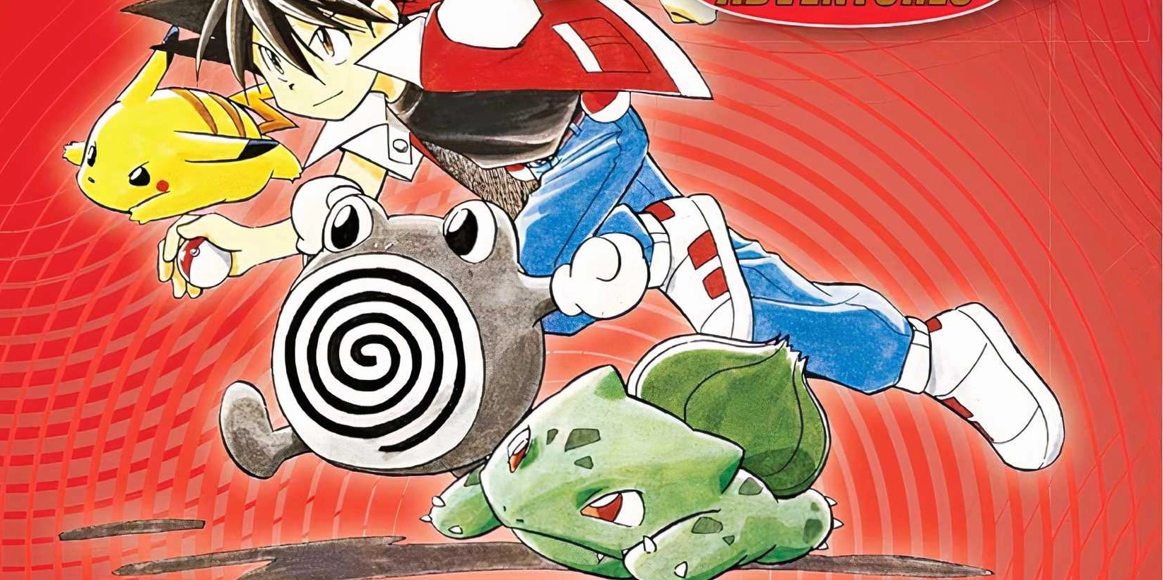 Trang bìa manga Pokemon Adventures Red đầy nhiệt huyết