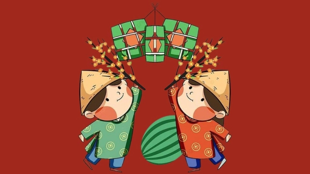 Trang trí năm mới cùng bộ ảnh tết chibi đẹp mắt