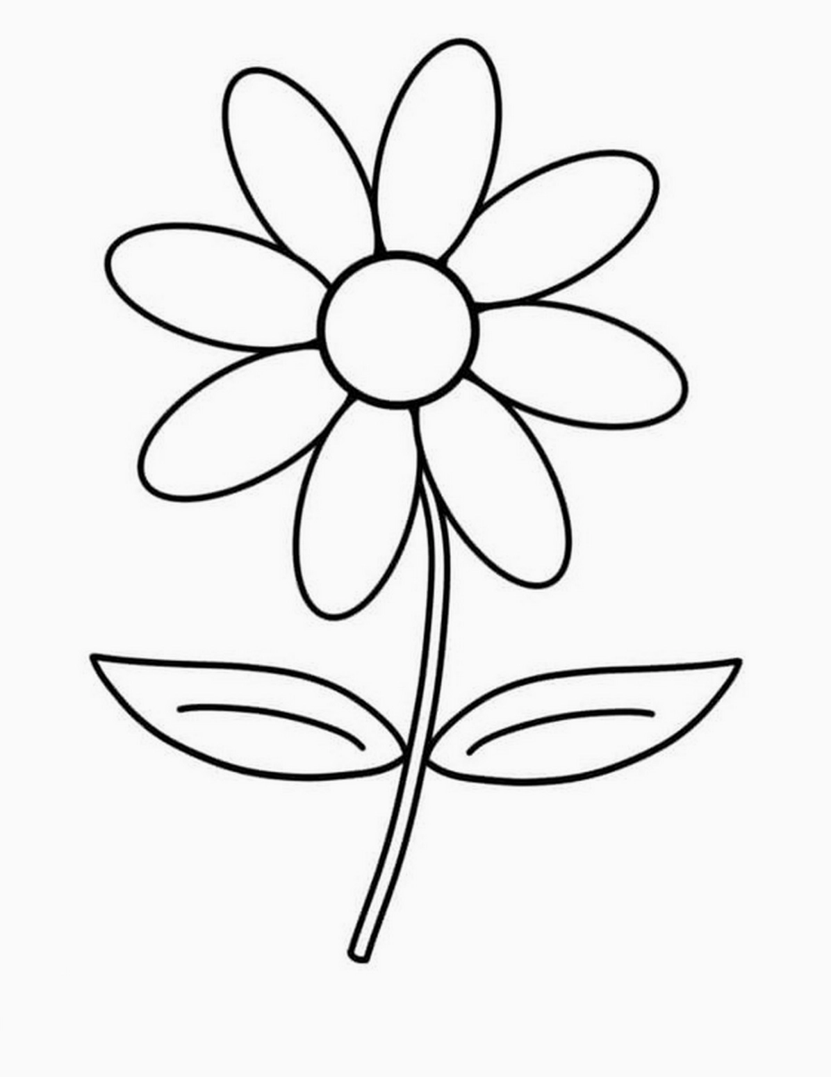 Tranh tô màu bông hoa số 3 nhẹ nhàng