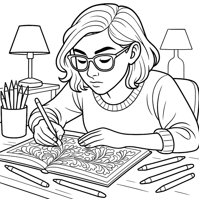 Tranh tô màu cho người lớn xả stress