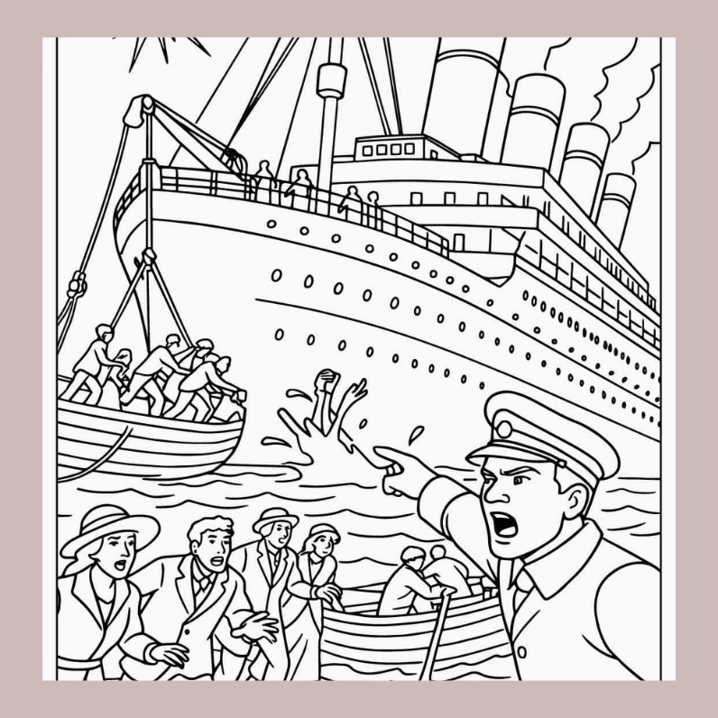 Tranh tô màu chú bộ đội hải quân 19 mỉm cười chào đón bình minh