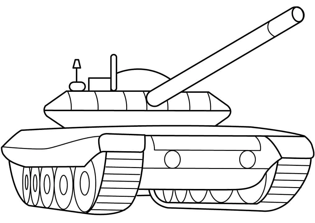 tranh tô màu chú bộ đội và xe tăng bọc thép kiên cố