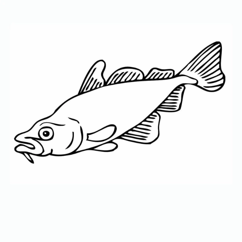 Tranh tô màu con cá chép số 26