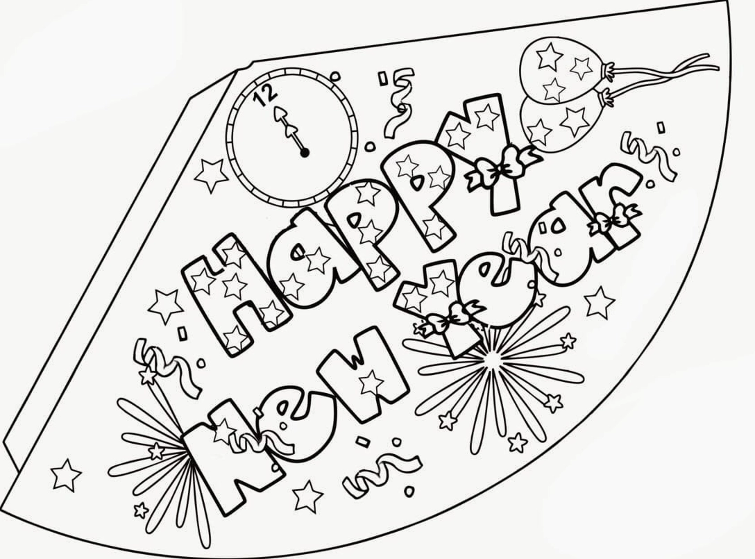 tranh tô màu gia đình ngày tết