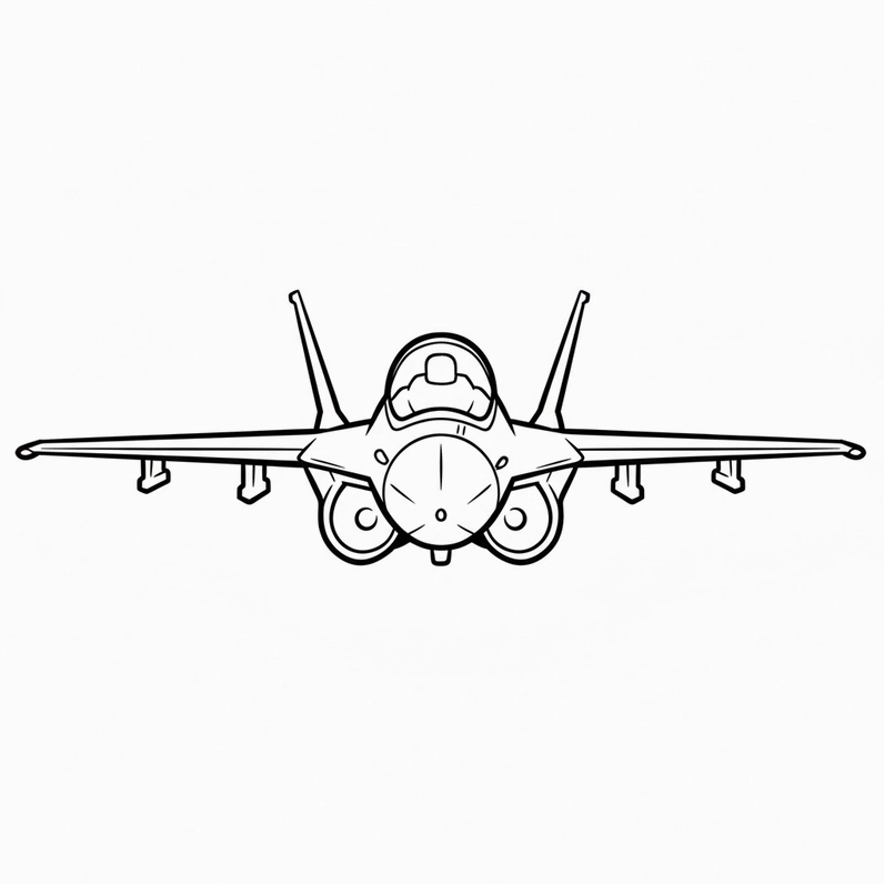 Tranh tô màu máy bay bay lượn đầy sáng tạo