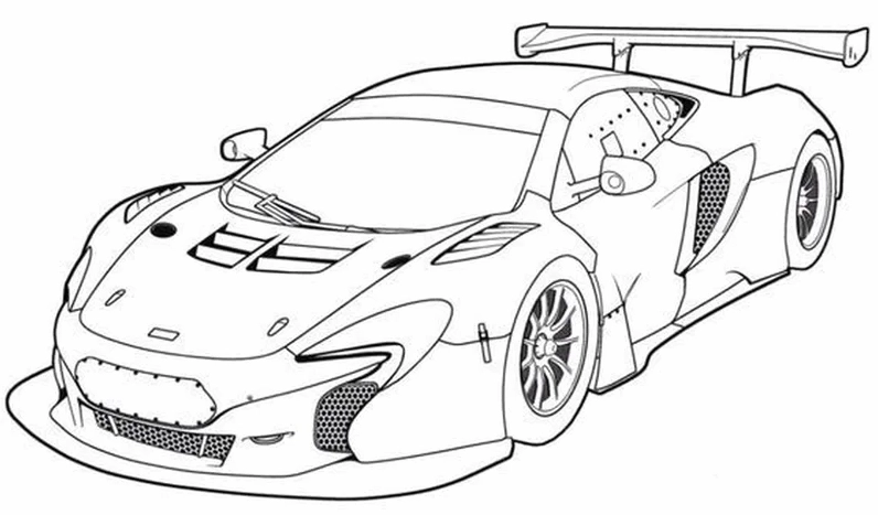 tranh tô màu ô tô lamborghini sáng tạo