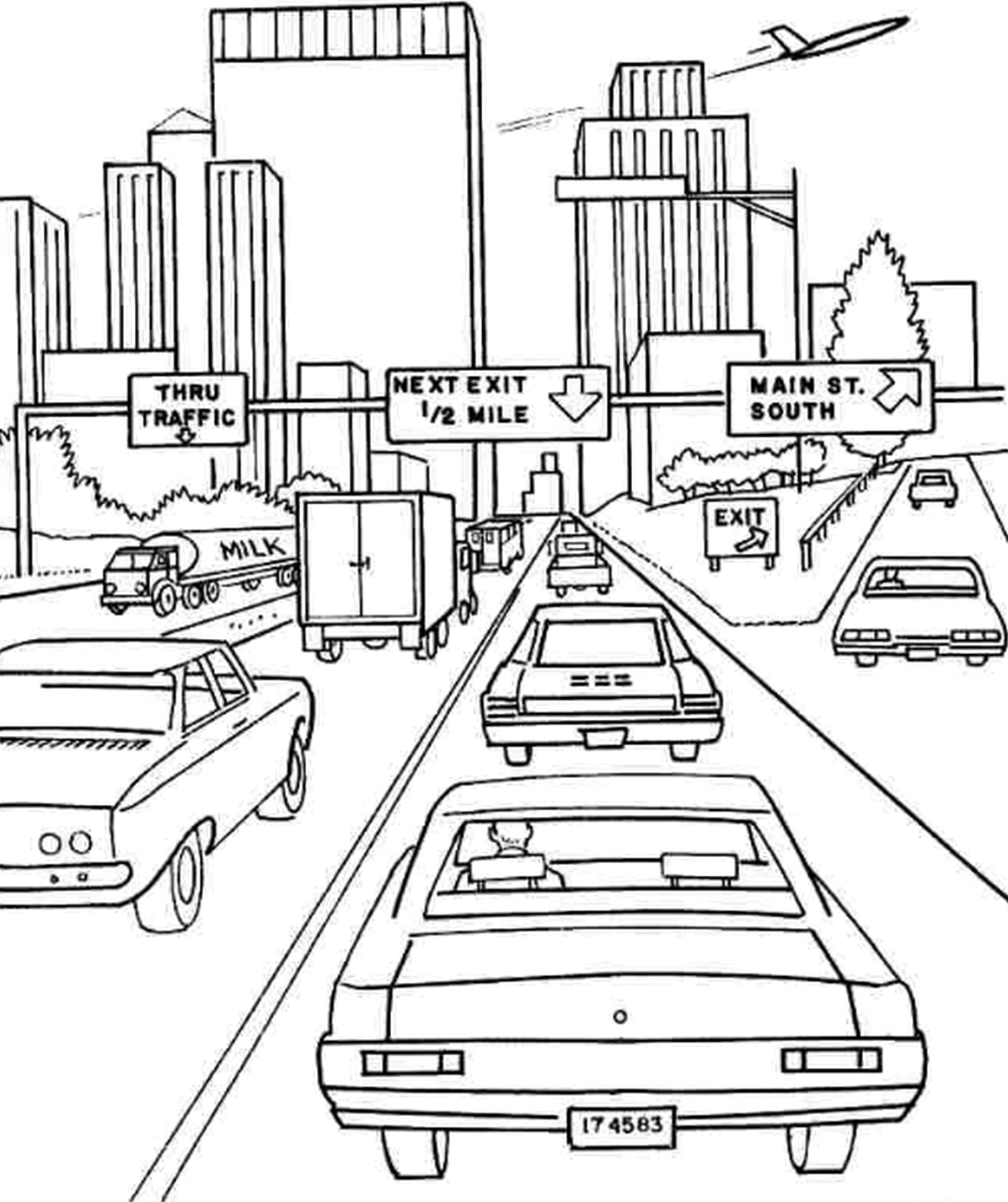 Tranh tô màu ô tô siêu xe số 1