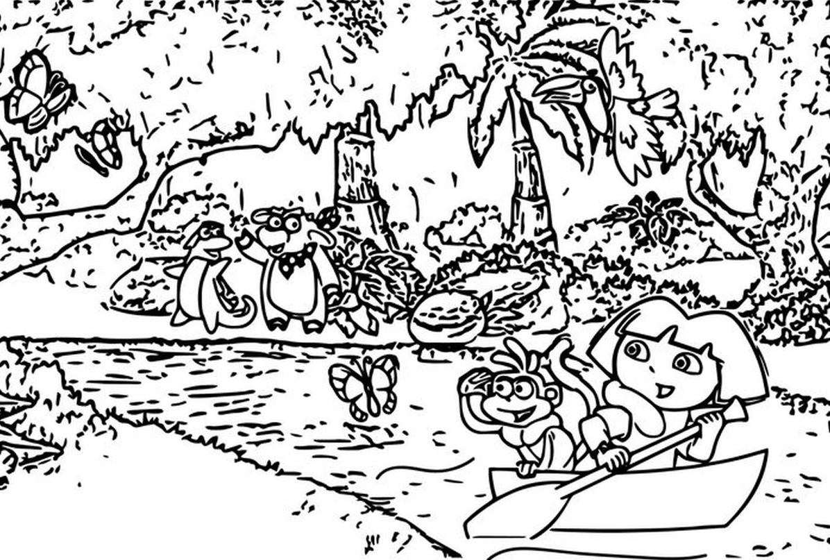 Tranh tô màu phong cảnh số 3 tuyệt đẹp