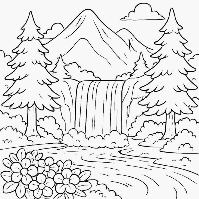 tranh tô màu quê hương mến yêu