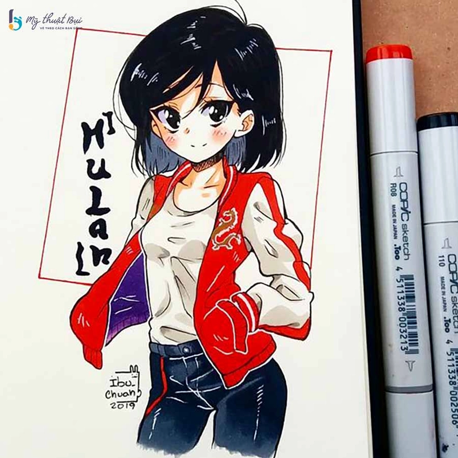 Tranh vẽ anime đẹp lộng lẫy