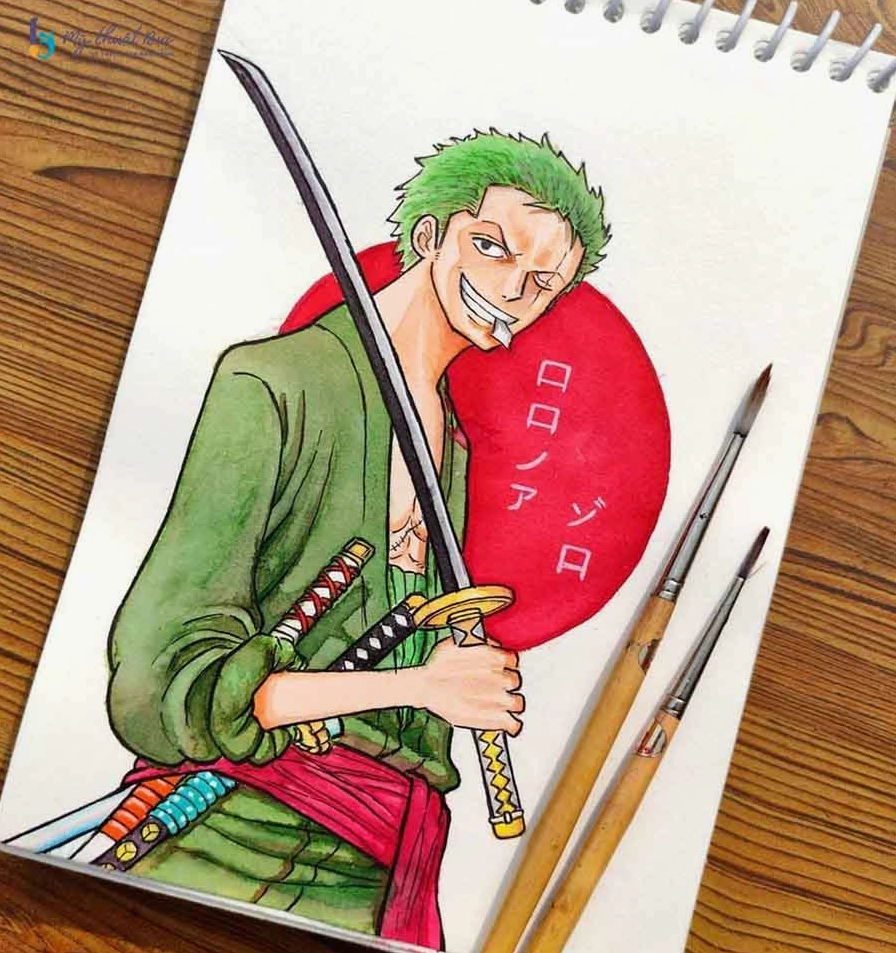 Tranh vẽ nhân vật anime nam đơn giản với phong cách ấn tượng