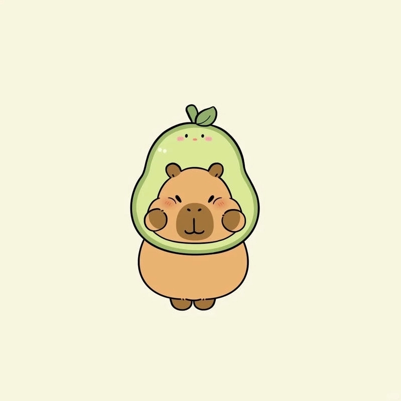 Tuyển chọn hình nền capybara cute chibi làm avatar đôi