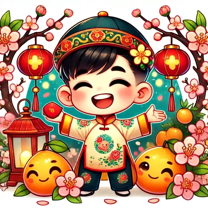 Tuyển chọn những mẫu chibi ảnh tết đặc sắc