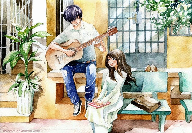 Tuyển tập hình ảnh đẹp về tình yêu tuổi học trò anime đỉnh cao