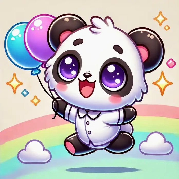 Tuyển tập hình ảnh gấu trúc chibi cute đẹp lung linh dưới ánh nắng