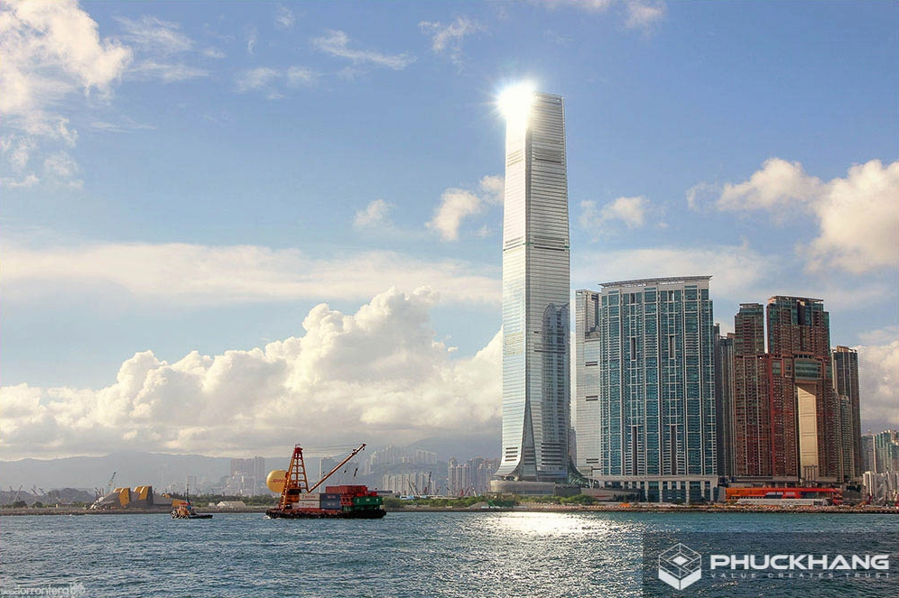 Vẻ đẹp tráng lệ của International Commerce Centre