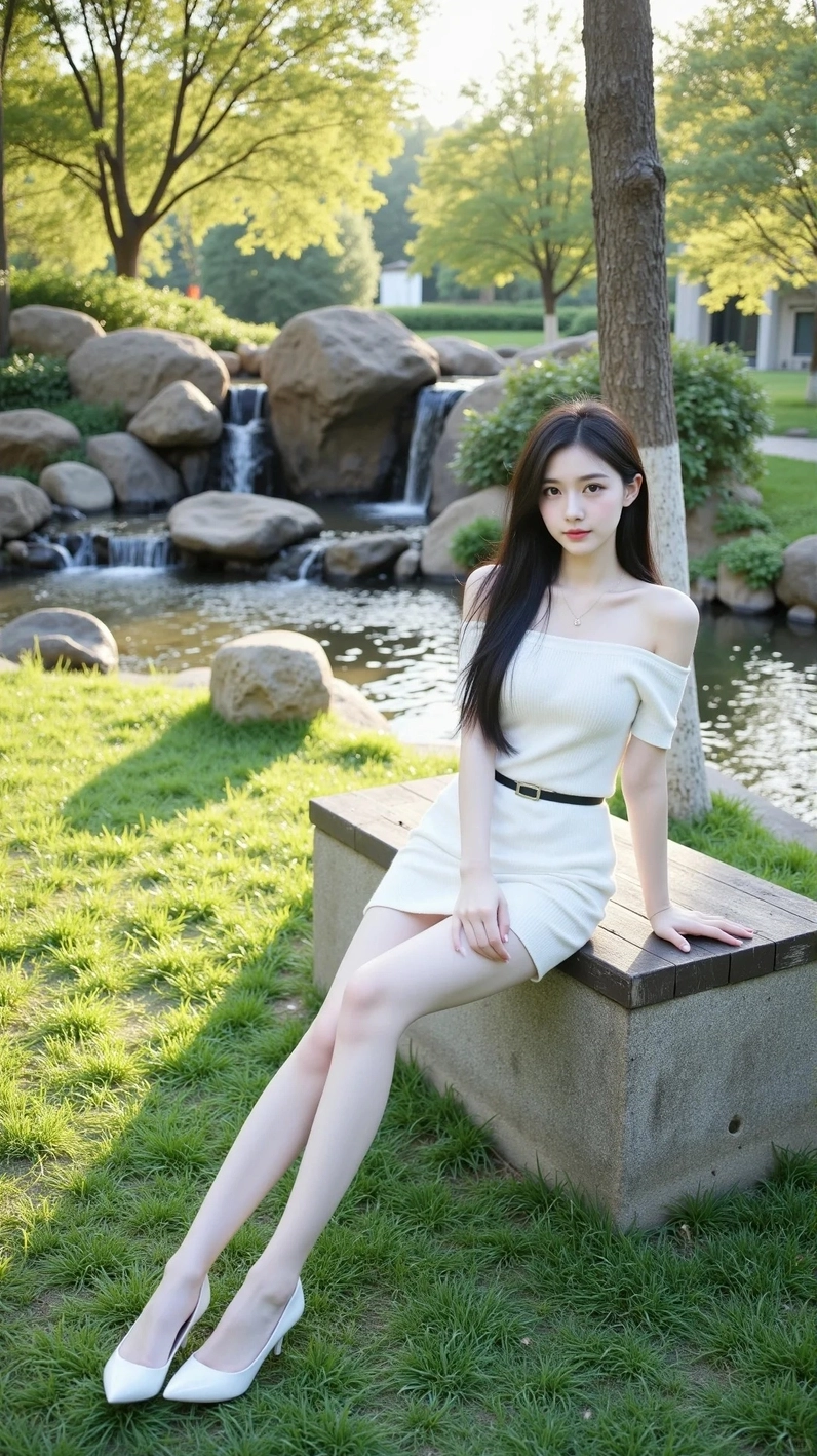 Vóc dáng thanh thoát và phong thái tự tin của người đẹp xứ Trung