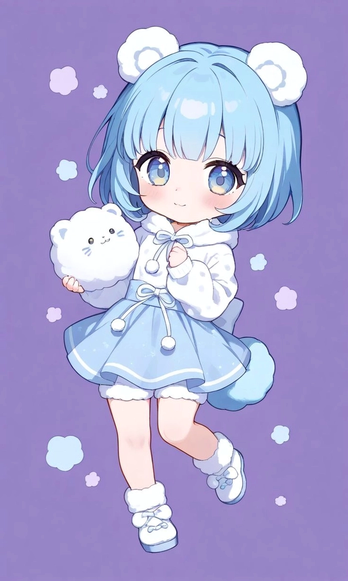 Wallpaper Simmy anime chibi cute sinh động