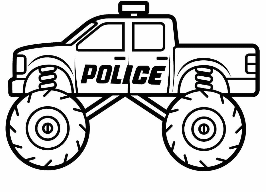 Xe Tải Quái Vật Cảnh Sát