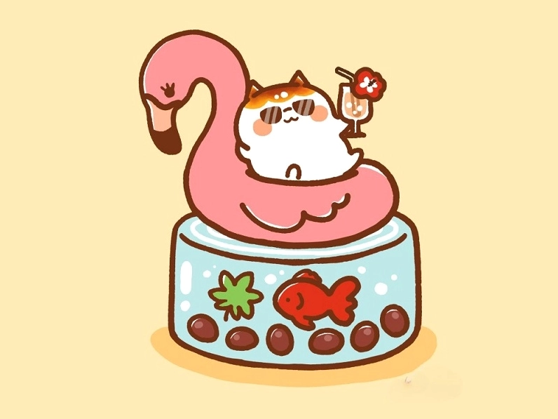 Xem ngay ảnh chibi mèo cute khó cưỡng