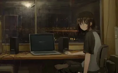 Hình ảnh anime cô đơn đẹp, buồn và giàu tâm trạng