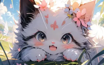 Ngắm nhìn ảnh anime mèo cute mang đến cảm giác thư giãn