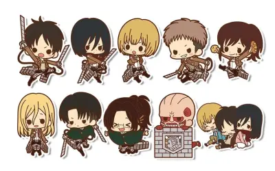 Ảnh Attack on Titan chibi cute siêu đáng yêu cho fan