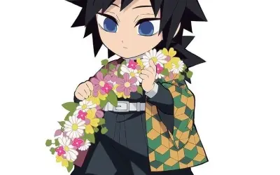 BST ảnh chibi Giyu siêu dễ thương cho fan Kimetsu no Yaiba
