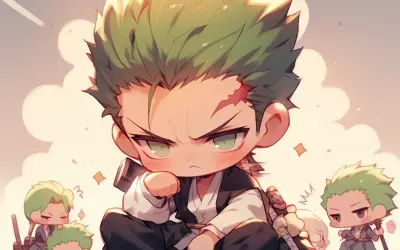 Tổng hợp ảnh chibi Zoro dễ thương dành cho fan One Piece