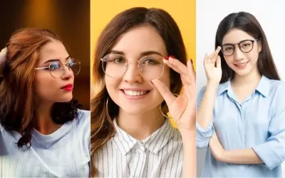 Gái đeo kính cute khoe nét đẹp trong sáng dễ thương