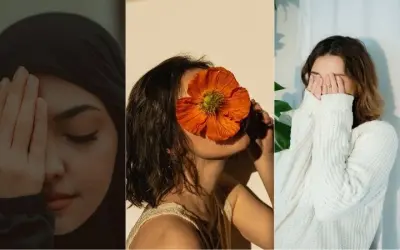 Gái xinh che mặt ẩn chứa nét đẹp trong sáng ngọt ngào