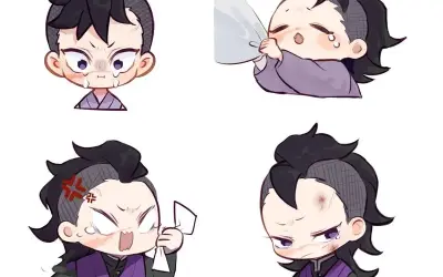 Ảnh Genya chibi ngộ nghĩnh khiến fan Demon Slayer thích thú