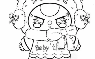 Bộ sưu tập tranh tô màu baby three đáng yêu cho bé tập tô