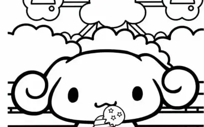 Tổng hợp tranh tô màu Cinnamoroll đẹp mắt cho bé khám phá
