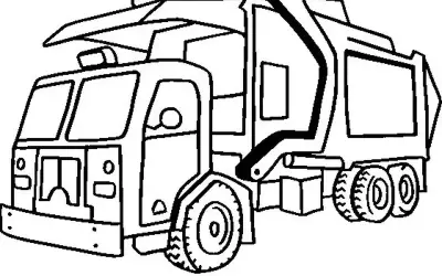 Tranh tô màu xe tải siêu đẹp cho bé thỏa sức sáng tạo