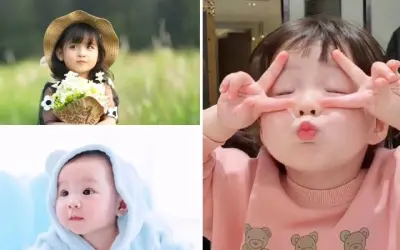 Ảnh em bé gái xinh xắn ngọt ngào lung linh cuốn hút