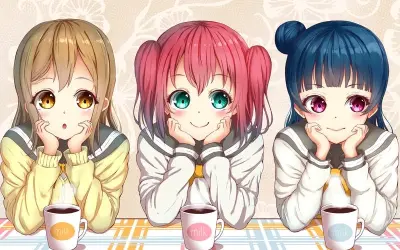 Tổng hợp avatar 3 người anime dễ thương và cực ngầu