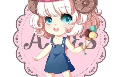 Hình ảnh cung Bạch Dương chibi đẹp mắt và dễ thương
