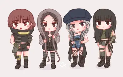 Bộ sưu tập ảnh chibi Blackpink siêu dễ thương và ấn tượng