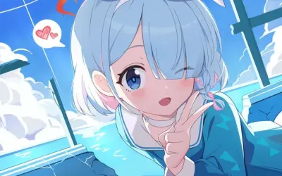 Blue avatar đẹp nhất cho mạng xã hội và game online