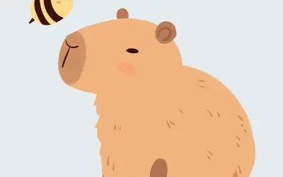 Bộ sưu tập ảnh capybara chibi dễ thương và đáng yêu