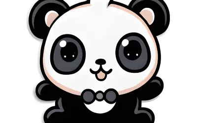 Hình ảnh chibi panda cute, ngộ nghĩnh cho bạn tải về